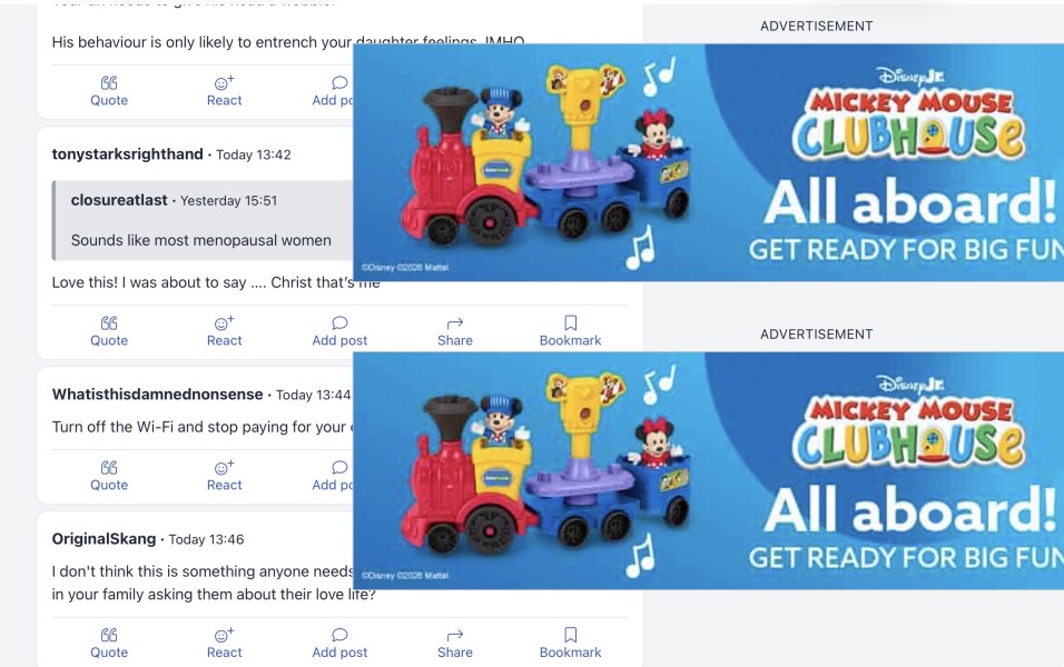Ad blocking entire page