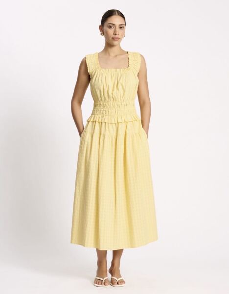 Can anyone help me find a yellow gingham boho dress?
