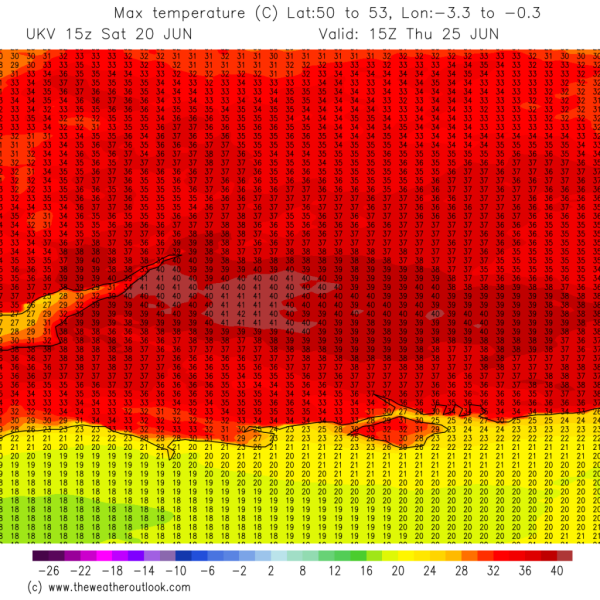 Weather 22-27 June - feeling hot hot hot