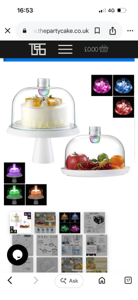 Broken cake stand