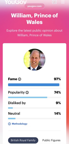 William denounced as "workshy" due to lack of royal engagements he performs