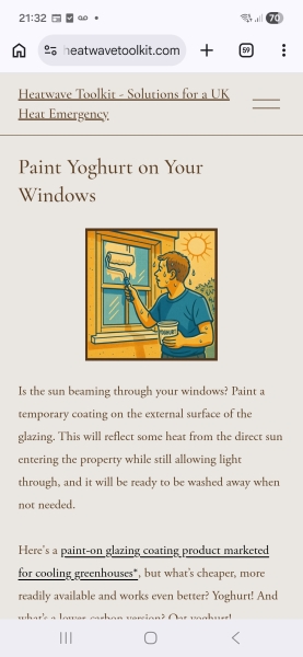 Kitchen foil on windows in full sun