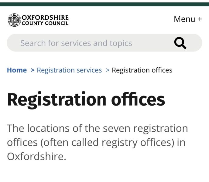 It's a fkn REGISTER OFFICE