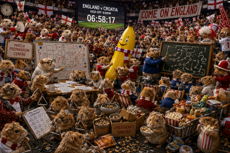 The Gerbil World Cup at the Bluestocking!