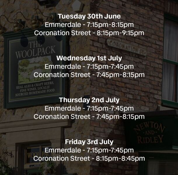 CORONATION STREET THREAD.  Things are heating up!  We should be finding out who killed Theo soon! Now in mid June 2026. **No spoilers please.**