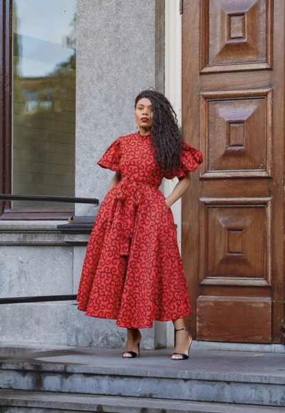 Where to find a flattering dress like this for a fuller bust and slim hips