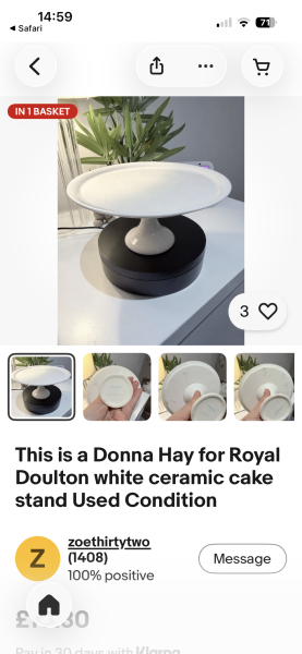 Broken cake stand