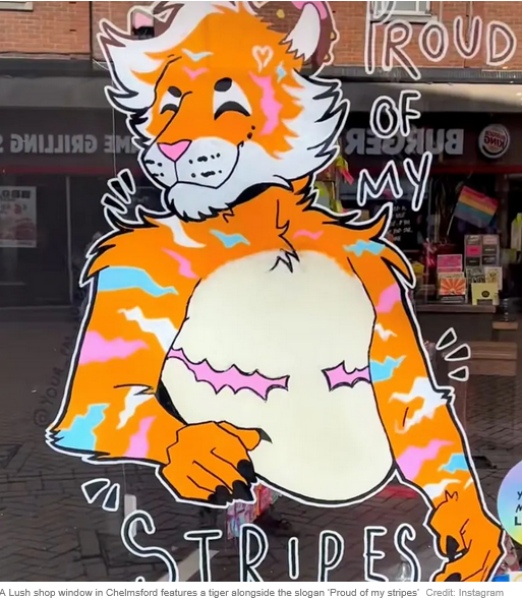 Lush’s trans tiger display ‘glorifying’ mastectomies