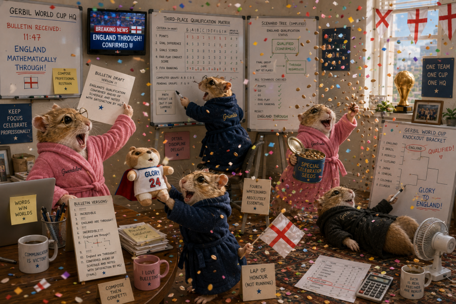 The Gerbil World Cup at the Bluestocking!