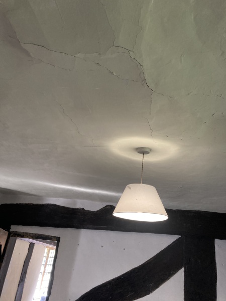 Bumps in lath and plaster ceiling