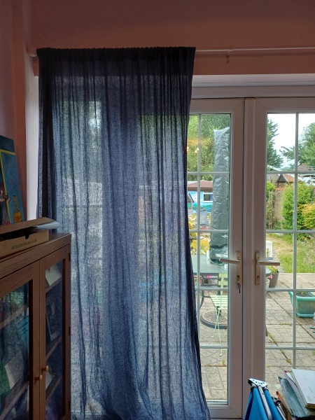Where can I buy a ready-made voile panel for a door?
