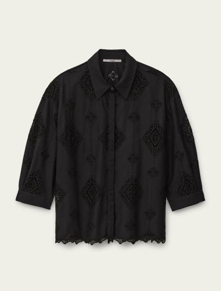 a hard one - black long sleeve blouse suitable for hot weather?