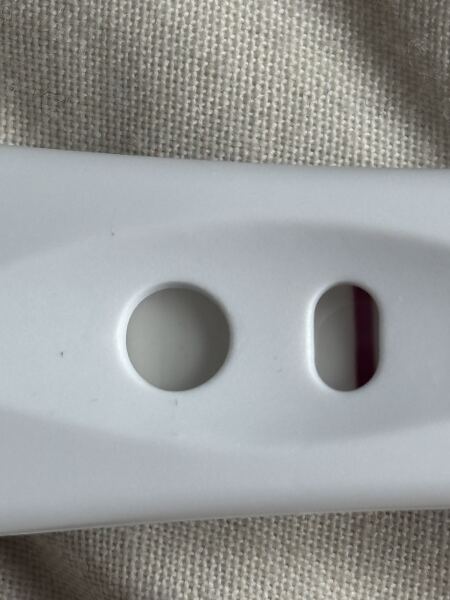 Faint positive or evaporation line