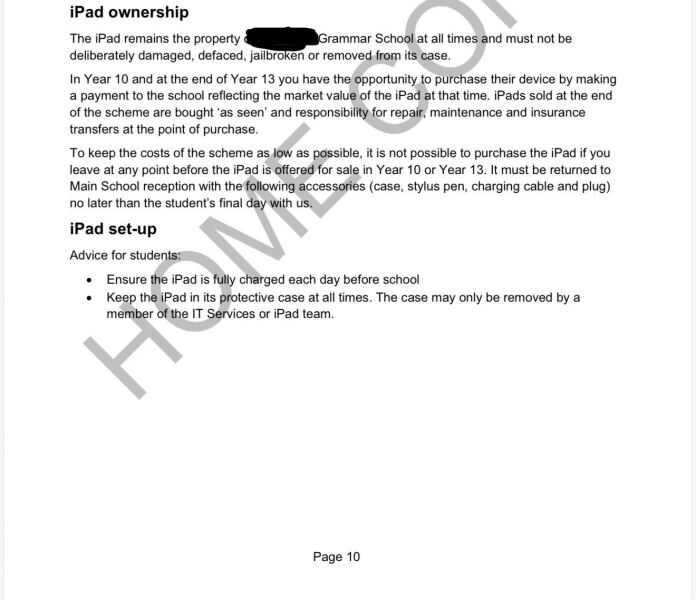 The Grammar school and their flipping iPads!