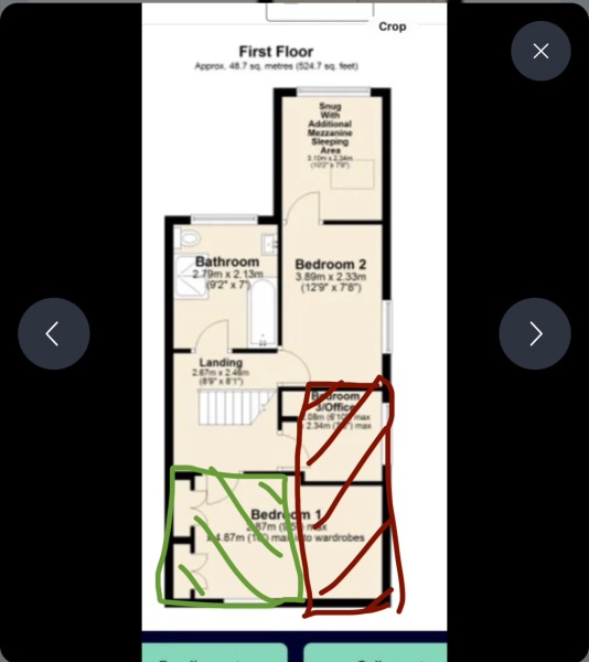 Could this upstairs layout work for a family of four?