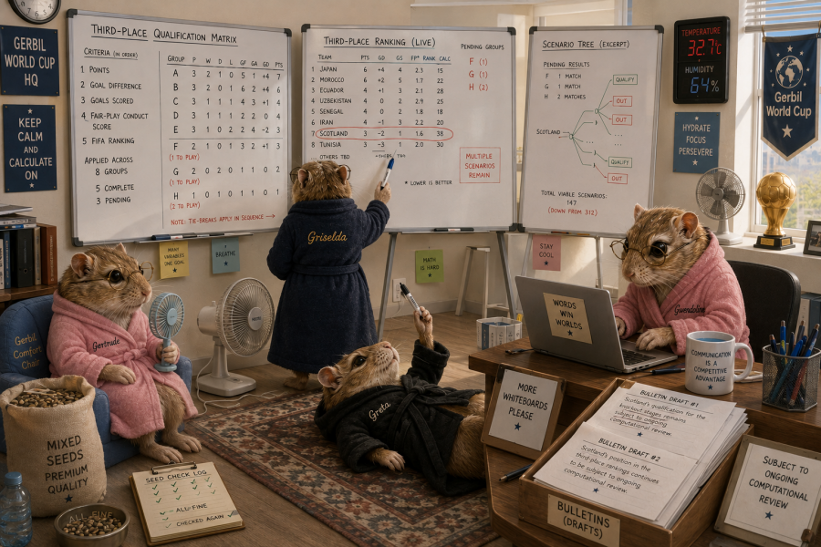 The Gerbil World Cup at the Bluestocking!
