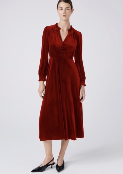 Opinions on two spring wedding guest dresses for an hourglass shape