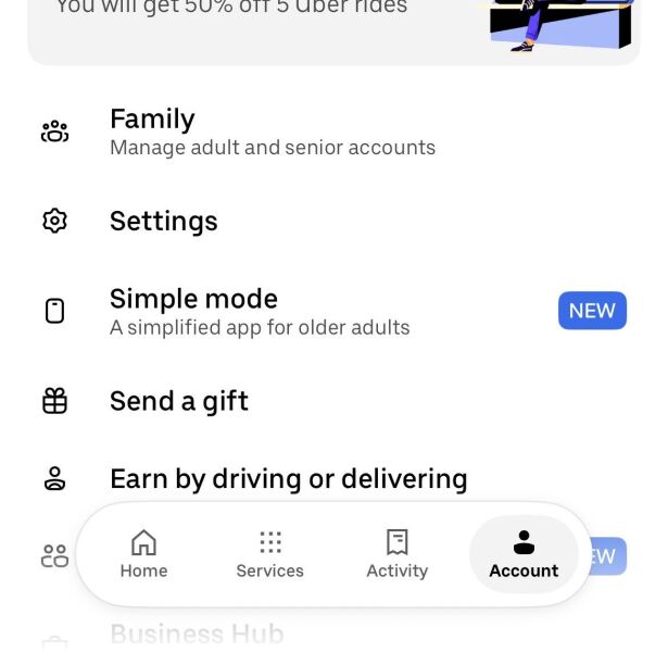 Teen Uber accounts