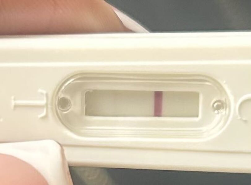 Very faint line on pregnancy test