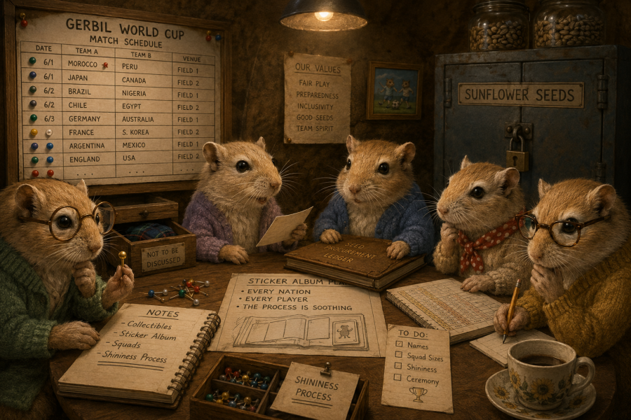 The Gerbil World Cup at the Bluestocking!