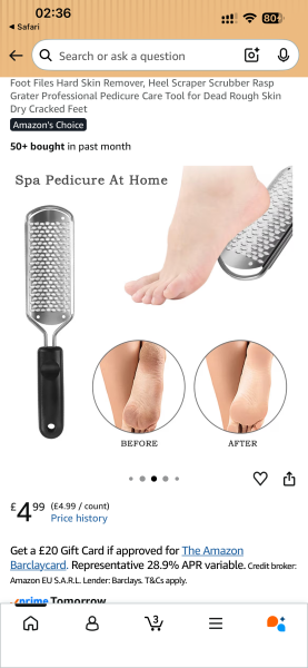 I've solved my manky heels!