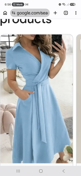 Where to find a flattering dress like this for a fuller bust and slim hips