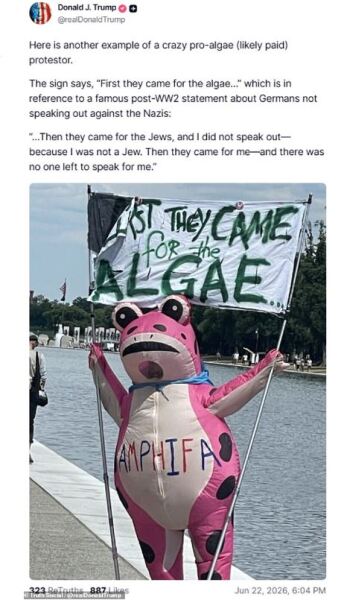 Green Is The New Blue - Trump Thread #166