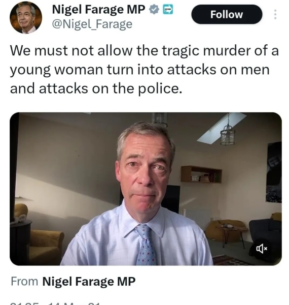 To think Nigel Farage should be locked up?