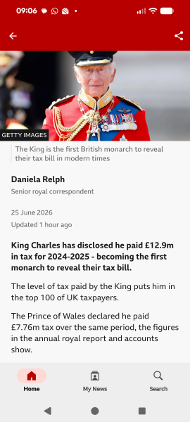 Thoughts on the King and Prince of Wales tax disclosures