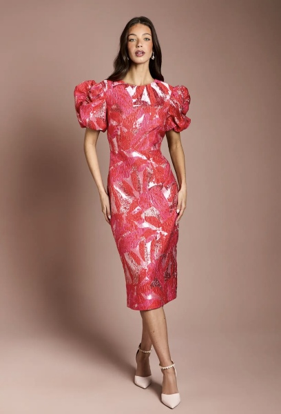 Where to find a flattering dress like this for a fuller bust and slim hips
