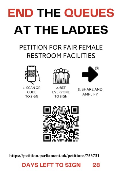 QUEUES AT THE LADIES