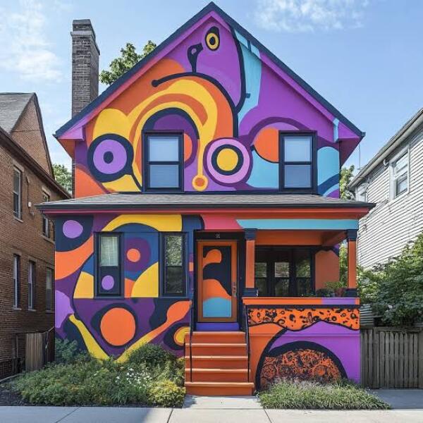 AIBU to ask if I can report my neighbour's bright blue house?