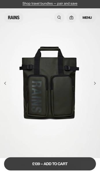 Posh version of a fjallraven kanken backpack