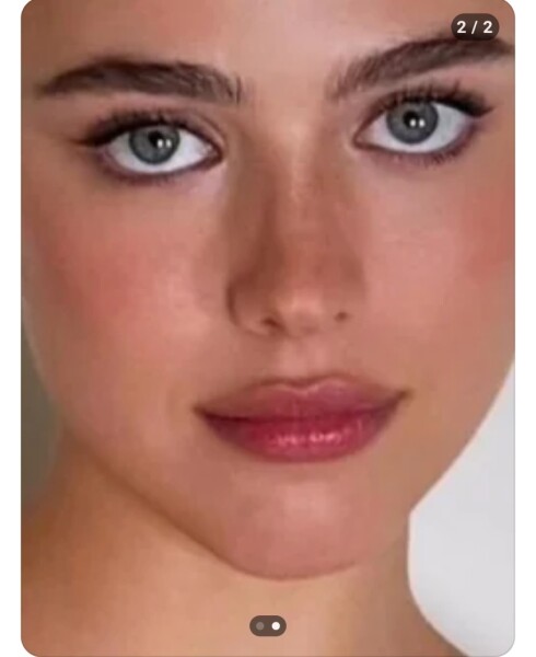 Lipstick put on around the lips