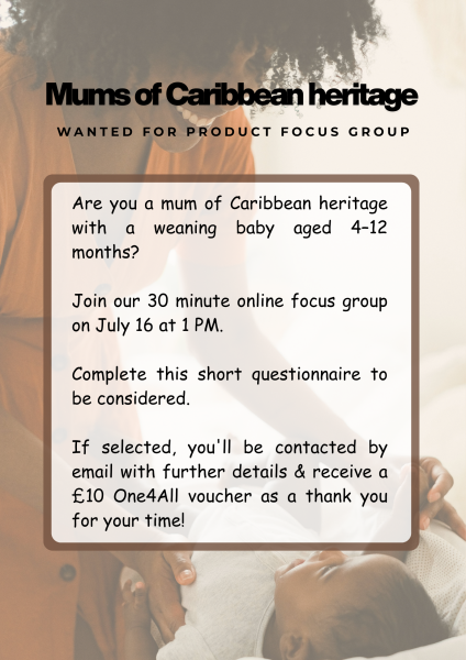 Calling all mums of Caribbean heritage: Research request on baby-led weaning and introducing traditional foods
