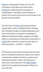 Vilnius and/or Prague in September
