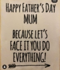 Why do single mothers always make fathers day about them?