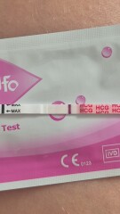 Does this pregnancy test look positive with irregular ovulation and PCOS?