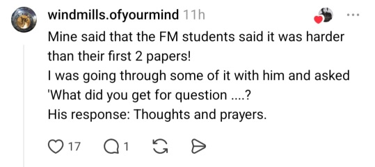 Year 13 -2025/26 - Support, discussion and looking after each other - thread 2 - exam time