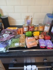 What to cook with the last dregs....please help a frazzled mother out!