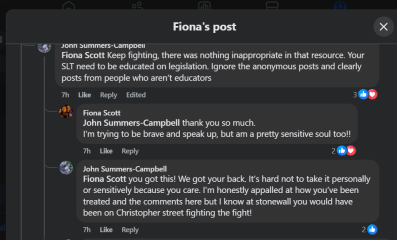 Aberdeen teacher complaining about being blocked from teaching LGBT+ to 7 year olds