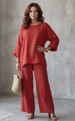 What could I wear with a sleeveless tunic to a garden party?