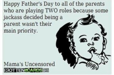 Why do single mothers always make fathers day about them?