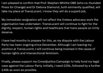 Translucent's Steph Richards to sue the labour party.