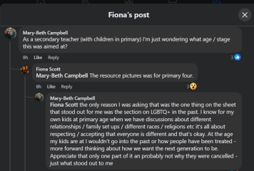 Aberdeen teacher complaining about being blocked from teaching LGBT+ to 7 year olds