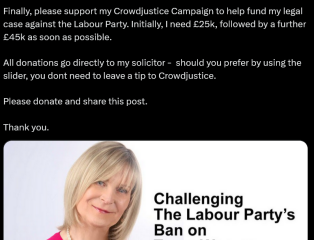 Translucent's Steph Richards to sue the labour party.