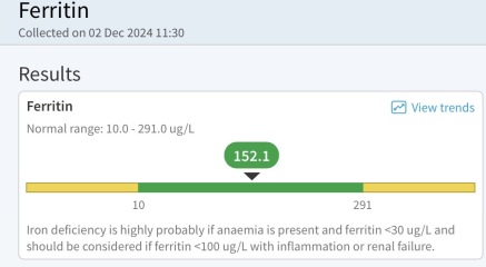 Extremely low ferritin, no transfusion accepted. What else can I do?