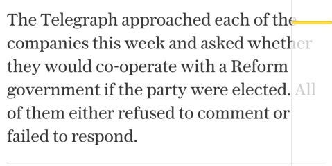 If you support Reform, Restore, Greens and similar far right/left parties
