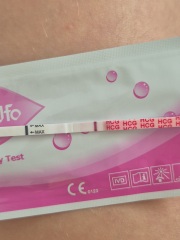 Does this pregnancy test look positive with irregular ovulation and PCOS?