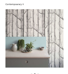 Wallpaper ideas for a Scandi style bedroom please. Have you seen anything that is ‘a stripe, but not a stripe’?